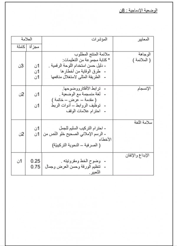 نماذج اختبار لغة عربية ثانية متوسط الفصل الثاني فروض واختبارات الثلاثي الثاني في اللغة العربية مع الحل سنة 2 متوسط PDF 2023 2024